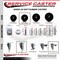 Service Caster 35 Inch Soft Rubber Swivel 58 Inch Threaded Stem Caster Set 2 Total Lock Brakes SCC-TSTTL20S3514-SRS-58212-2-S-2 - alternate 5